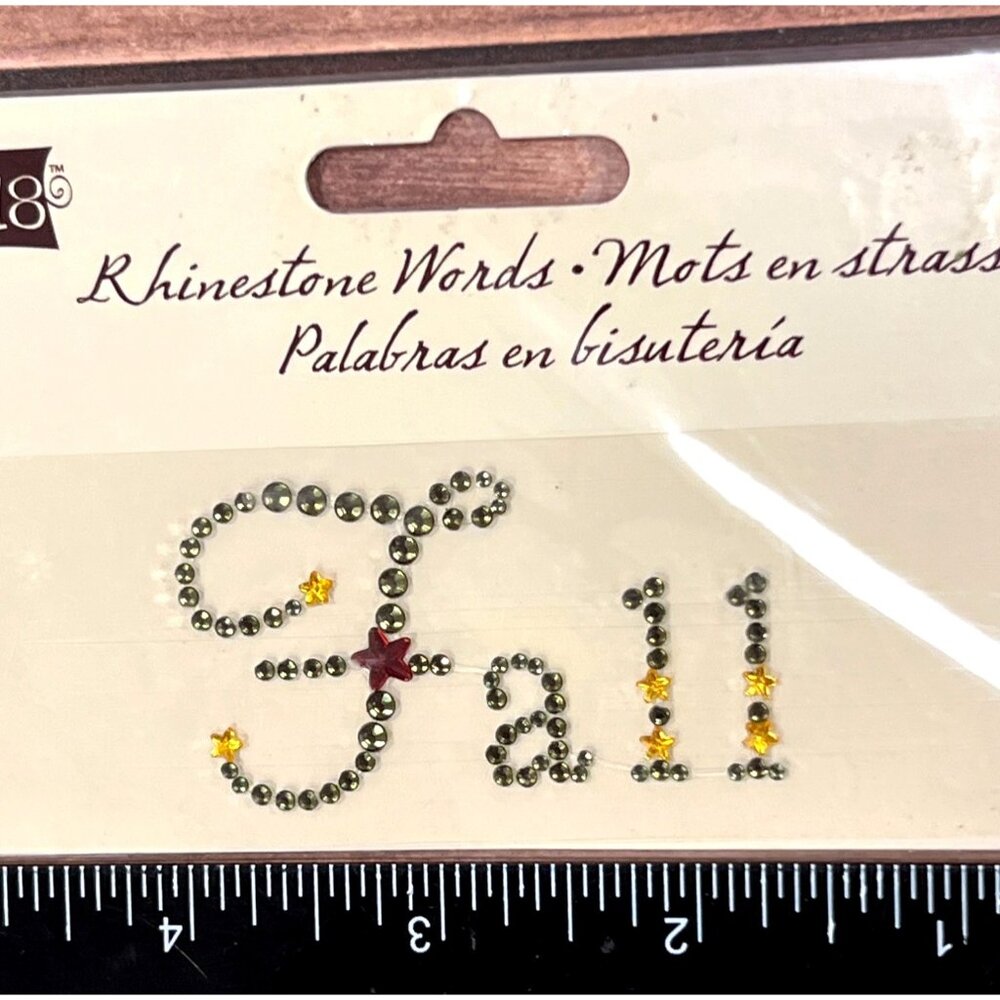 Studio 18 Autumn Days Rhinestone Words Sticker Fall Embellishment